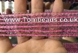 CFL1495 15.5 inches 4mm round purple fluorite gemstone beads