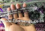 CFL1505 15.5 inches 6mm - 12mm round fluorite gemstone beads