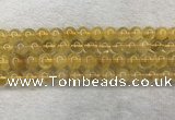 CFL1509 15.5 inches 10mm round yellow fluorite gemstone beads