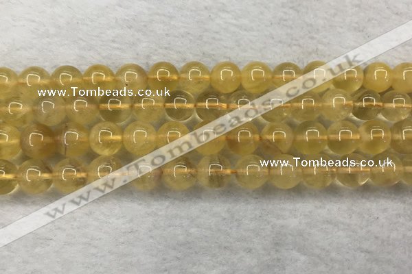 CFL1509 15.5 inches 10mm round yellow fluorite gemstone beads