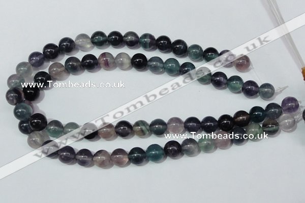 CFL152 15.5 inches 10mm round natural fluorite gemstone beads wholesale