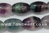 CFL159 15.5 inches 15*20mm rice natural fluorite gemstone beads