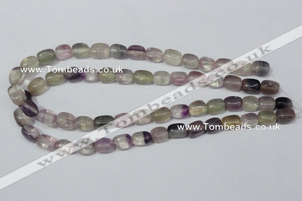 CFL162 15.5 inches 9*13mm nugget natural fluorite beads wholesale