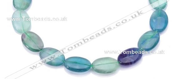 CFL19 8*12mm oval A- grade natural fluorite beads Wholesale