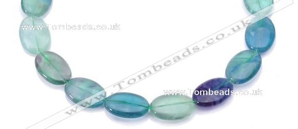 CFL20 10*14mm oval A- grade natural fluorite beads Wholesale