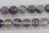 CFL203 15.5 inches 10mm round purple fluorite gemstone beads wholesale