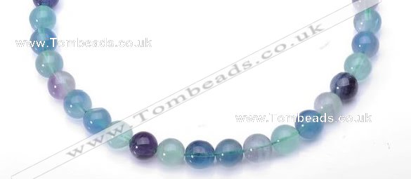 CFL26 16 inch 4mm round B grade natural fluorite beads Wholesale