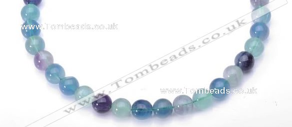 CFL27 16 inch 6mm round B grade natural fluorite beads Wholesale