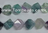 CFL309 15.5 inches 6*6mm cube natural fluorite beads