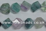 CFL310 15.5 inches 8*8mm cube natural fluorite beads