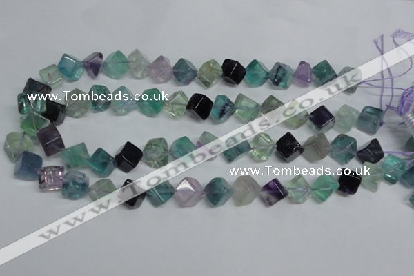 CFL310 15.5 inches 8*8mm cube natural fluorite beads