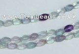 CFL322 15.5 inches 4*8mm rice natural fluorite beads wholesale