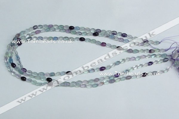 CFL322 15.5 inches 4*8mm rice natural fluorite beads wholesale