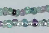 CFL330 15.5 inches 6*9mm nugget natural fluorite beads