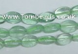 CFL335 15.5 inches 8*12mm oval natural green fluorite beads