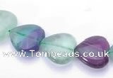 CFL38 8*8mm heart B grade natural fluorite beads Wholesale