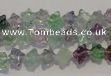 CFL480 15.5 inches 6*6mm carved cube natural fluorite beads