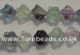 CFL481 15.5 inches 8*8mm carved cube natural fluorite beads