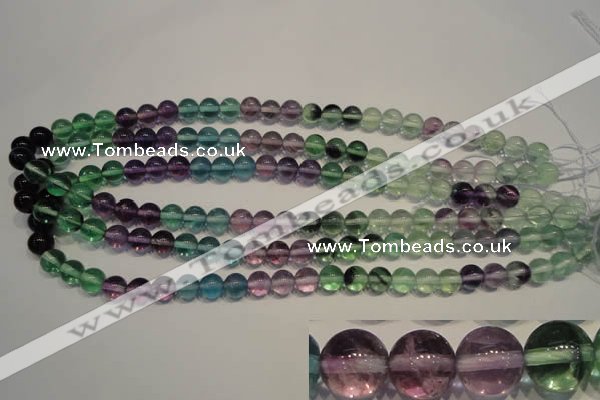 CFL552 15.5 inches 8mm round fluorite gemstone beads wholesale