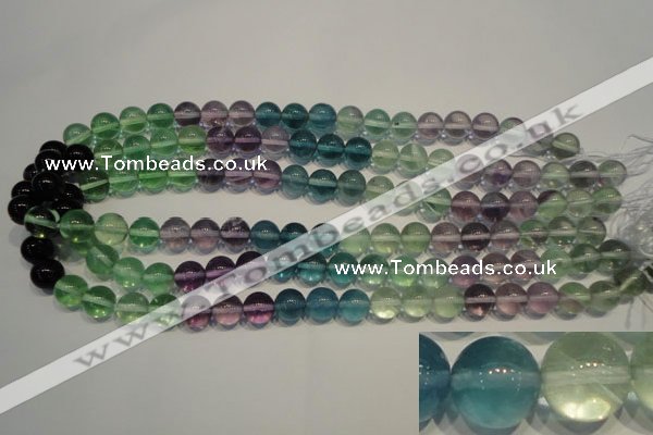 CFL553 15.5 inches 10mm round fluorite gemstone beads wholesale