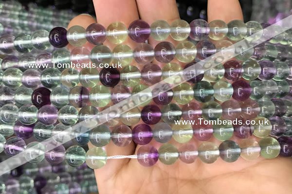 CFL582 15.5 inches 8mm round AAAA grade fluorite gemstone beads