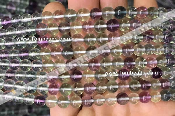 CFL586 15.5 inches 6mm round AAAAA grade fluorite gemstone beads