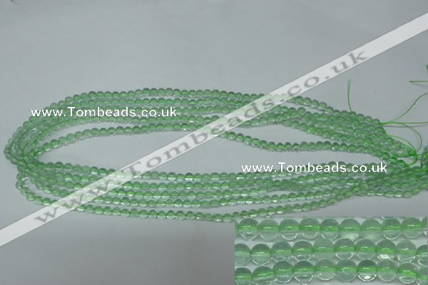 CFL610 15.5 inches 4mm round A grade green fluorite beads wholesale