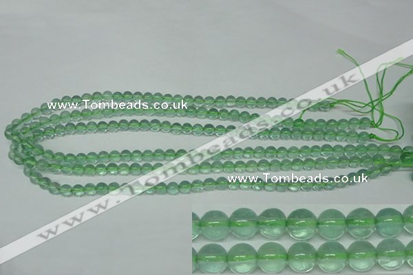 CFL611 15.5 inches 6mm round A grade green fluorite beads wholesale