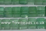 CFL633 15.5 inches 10*10mm cube green fluorite beads wholesale