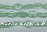 CFL641 15.5 inches 8*12mm oval green fluorite beads wholesale