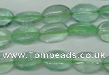 CFL642 15.5 inches 10*14mm oval green fluorite beads wholesale