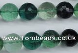 CFL65 15.5 inches 14mm faceted round A grade natural fluorite beads