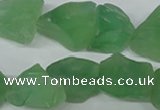 CFL658 15.5 inches 12*18mm - 15*25mm nuggets matte green fluorite beads