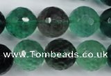 CFL66 15.5 inches 16mm faceted round A grade natural fluorite beads