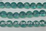 CFL662 15.5 inches 8mm round AB grade blue fluorite beads wholesale