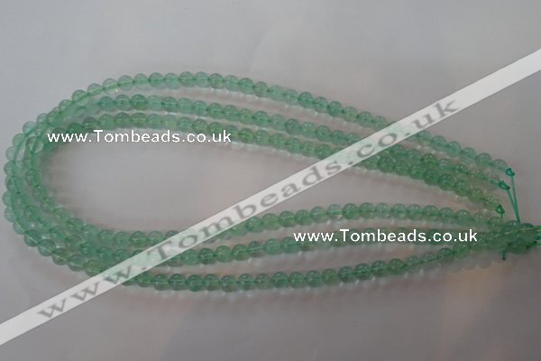 CFL851 15.5 inches 6mm round green fluorite gemstone beads