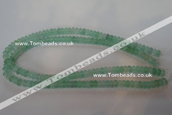 CFL858 15.5 inches 5*8mm rondelle green fluorite gemstone beads