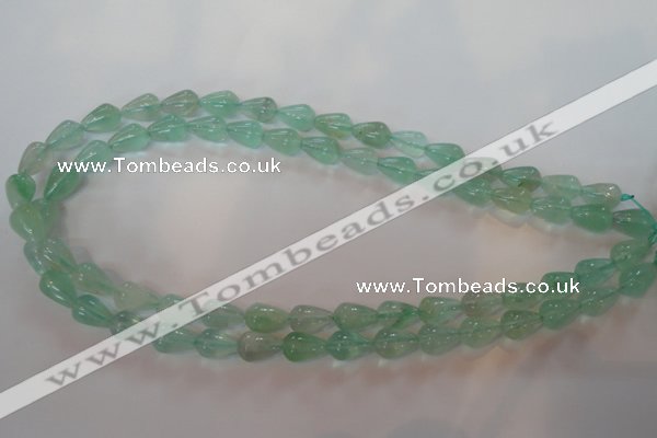 CFL860 15.5 inches 8*12mm teardrop green fluorite gemstone beads