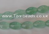 CFL862 15.5 inches 8*12mm rice green fluorite gemstone beads