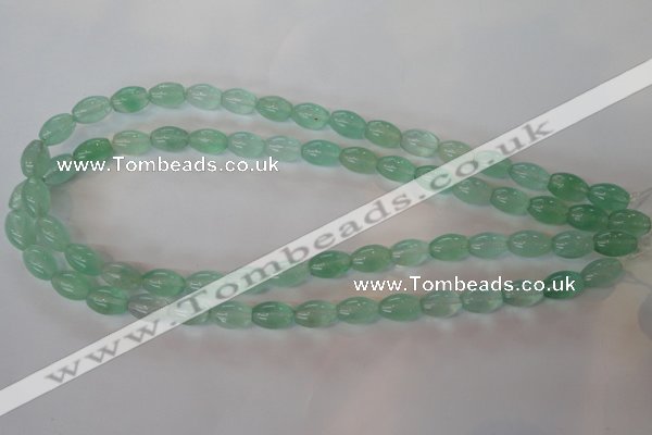 CFL862 15.5 inches 8*12mm rice green fluorite gemstone beads