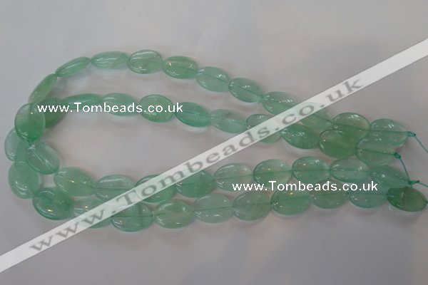 CFL866 15.5 inches 13*18mm oval green fluorite gemstone beads