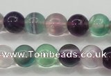 CFL904 15.5 inches 8mm round rainbow fluorite gemstone beads