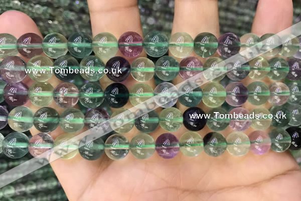 CFL920 15.5 inches 8mm round fluorite gemstone beads