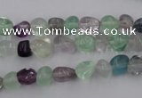 CFL950 15.5 inches 8*9mm nuggets natural fluorite beads wholesale