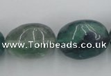 CFL955 15.5 inches 20*26mm nuggets natural fluorite beads wholesale