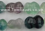 CFL958 15.5 inches 16*22mm peanut-shaped natural fluorite beads