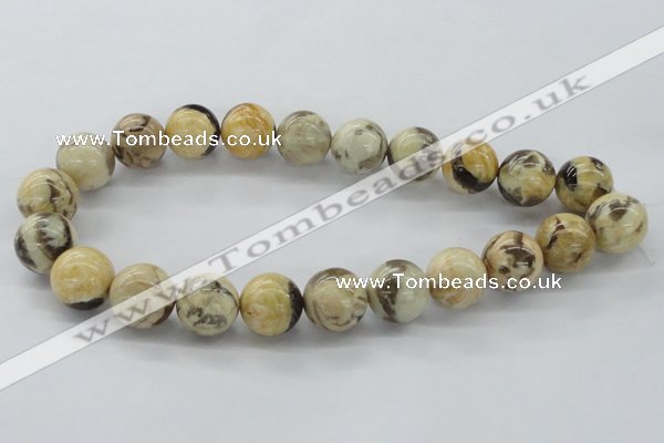 CFS06 15.5 inches 18mm round natural feldspar gemstone beads