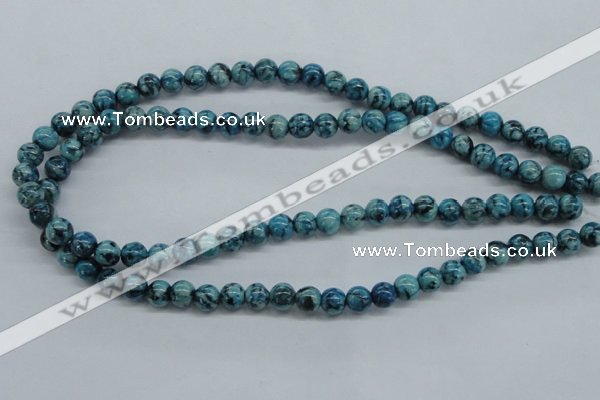 CFS102 15.5 inches 8mm round blue feldspar gemstone beads