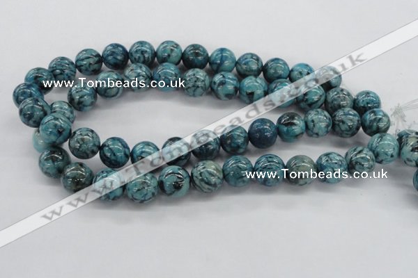 CFS105 15.5 inches 14mm round blue feldspar gemstone beads