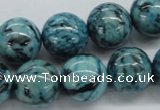 CFS106 15.5 inches 16mm round blue feldspar gemstone beads